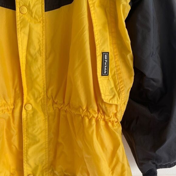 Helly Hansen Mens Oversized Mesh Lined Hooded Packable Parka Raincoat Medium - Picture 4 of 13
